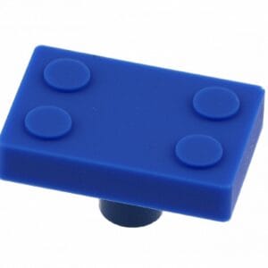 Buton UM-BLOCK-NB lego albastru cauciuc