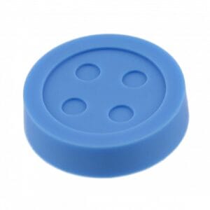 Buton UM-BUTTON-NB nasture albastru cauciuc