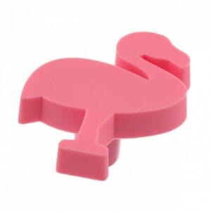 Buton UM-FLAMING-RZ flamingo roz cauciuc