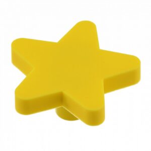 Buton UM-STAR-ZT stea galbena cauciuc