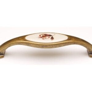 Maner WMN120.128.0211 portelan bronz antichizat cu floare maro 10007550031