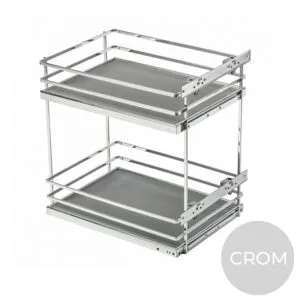 MovixPro cos Jolly 500 mm 2 nivele fara glisiere, crom KO-500BO-01