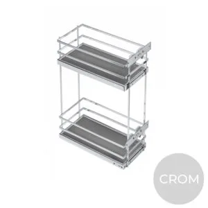 MovixPro cos Jolly 300 mm 2 nivele fara glisiere, crom KO-300BO-01