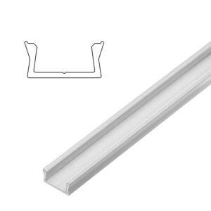 Profil GLAX pentru banda led fara frezare 14mm / 2 ml, aluminiu PA-GLAXMNK-AL