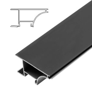 Profil GLAX pentru corpuri superioare cu functie LED 3ml pentru PAL 18mm, negru PA-GLAXWN3M-AL-20M