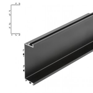 Profil VELLO tip C cu functie LED 3ml, negru PA-VELLO-C3M-20M