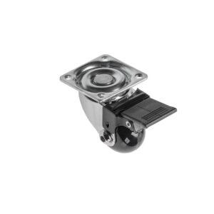 Rotila silicon ø35 cu frana negru KM-RD-35-CF-20