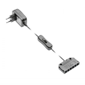 Transformator set pentru banda LED cu intrerupator si distribuitor LD-ZWND12-10