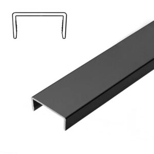 Profil tip U negru 3 ml A-C18-300-S-20M